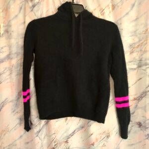 Aqua cashmere hooded sweater